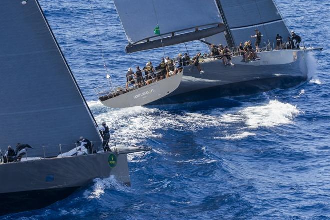 Fleet in action - 2015 Maxi Yacht Rolex Cup ©  Rolex / Carlo Borlenghi http://www.carloborlenghi.net